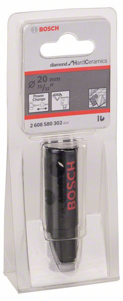 BOSCH Diamantlochsäge Diamond for Hard Ceramics, 20 mm, 25/32 Zoll