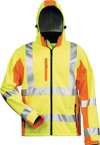 ELYSEE Warnschutz-Softshelljacke JIM Gr.XXL gelb/orange