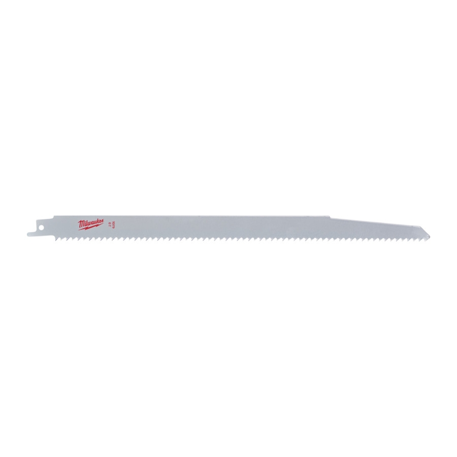 MILWAUKEE 300 x 4,2 mm (6 TPI), unlackiert Säbelsägeblatt Holz - ideal für Hochgeschwindigkeitsschnitte in Nassholz
