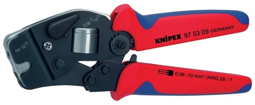 KNIPEX Crimpzange L.190mm 0,08-10,0+16 (AWG 28-5 ) mm² brün.2K-Hülle KNIPEX