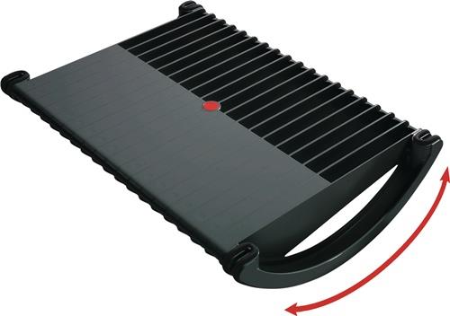 Nordwest Fußstütze schwarz B485xT345xH100mm