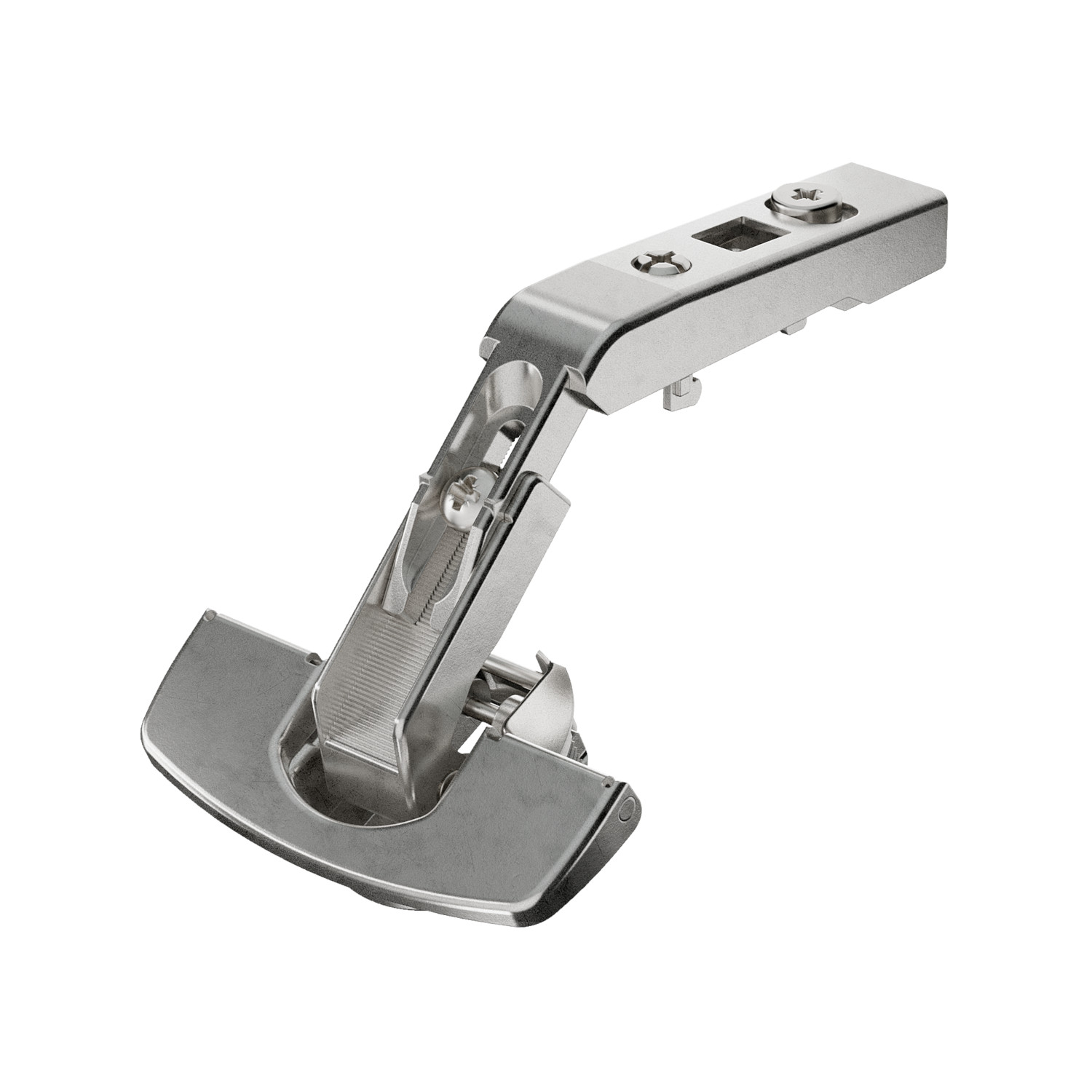 HETTICH Scharnier für Eckschrankfalttüren ohne Schließautomatik (Intermat 9930), TH 52 x 5,5 mm, TS 48 x 6 mm, Schnellmontage Fix (ø 10 x 6), 9090113