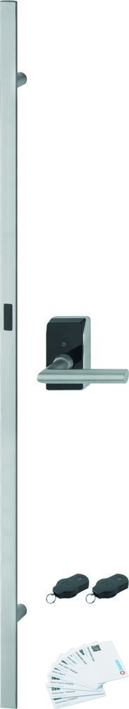 HOPPE Stoßgriff-Set berührungslos Amsterdam E5091GC/414GC/1400Z, Edelstahl, 11783935