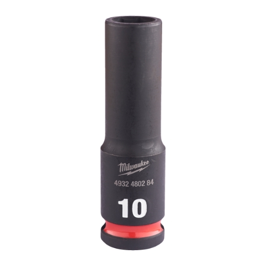 MILWAUKEE 10 x 65 mm SHOCKWAVE Schlagnuss 3/8" lang