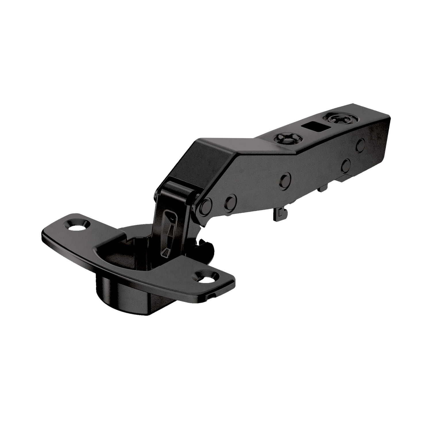 HETTICH Sensys Winkelscharnier W30 mit integrierter Dämpfung (Sensys 8639i W30), obsidianschwarz, 9091745