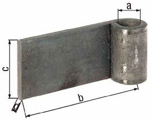 GAH Anschweißband 16x75x45x5mm STA roh GAH