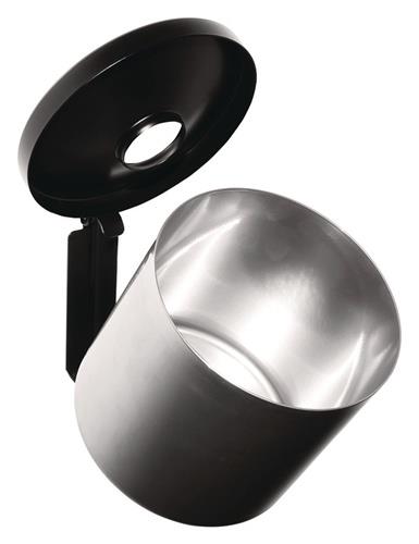 TKG Wandascher Ø150xH145mm neusilber m.Kippvorrichtung TKG
