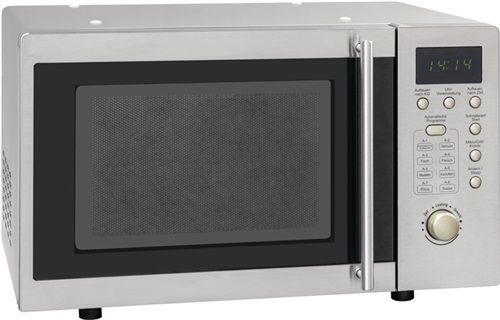 EXQUISIT Mikrowelle UMW 800G-3 Inox 800-1000 W Inox/Silber 20 l,freistehend,unterbaufähig