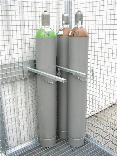 BAUER Haltevorrichtung f.Gasflaschen f.Gasflaschen D.220mm verz.m.Kettensicherung