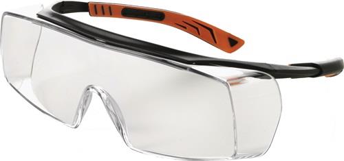 UNIVET Schutzbrille 5X7010000 EN 166,EN 170 FT K Bügel schwarz,Scheibe klar PC UNIVET