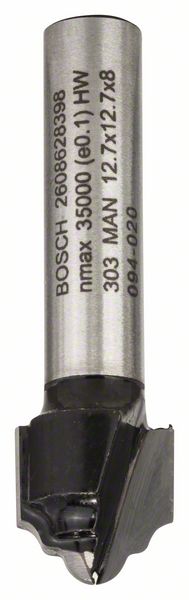 BOSCH Profilfräser H, 8 mm, R1 2,4 mm, D 12,7 mm, L 12,4 mm, G 46 mm