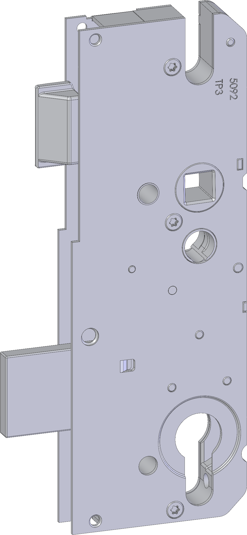 WINKHAUS Schlosskasten STV G3 SK TP3, 10/92, umstellbare Falle, Stahl