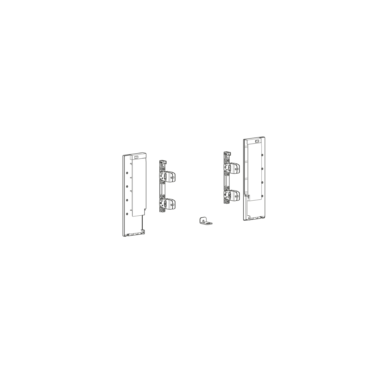 HETTICH AvanTech YOU Verbinder für gestaltbare Innenfront, Nutzung mit Zarge, Systemhöhe 187, silber, 9257651