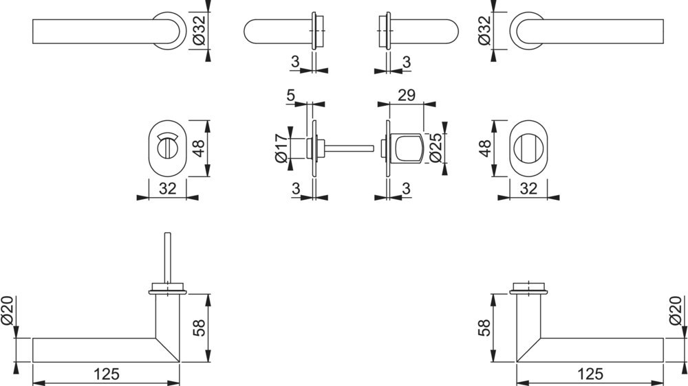 HOPPE® Drückergarnitur mit Rosetten Amsterdam E1400Z/868P/869PS-SK, Edelstahl, 11837019 HOPPE® Drückergarnitur mit Rosetten Amsterdam E1400Z/868P/869PS-SK, Edelstahl, 11837019