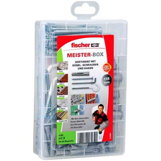 FISCHER MeisterBox UX + Schrauben + Haken (118)