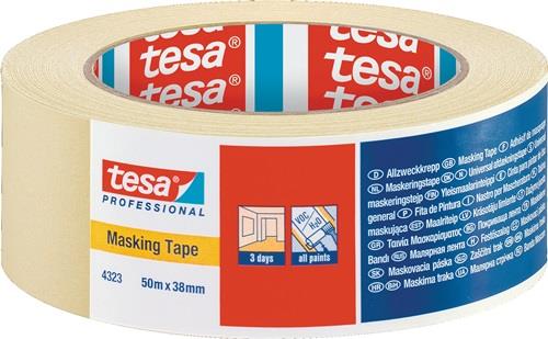 TESA Kreppband 4323 leicht gekreppt hellbeige L.50m B.38mm Rl.TESA