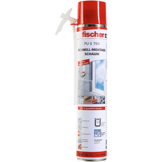 FISCHER Schnellmontageschaum Profi PU S 750 B2
