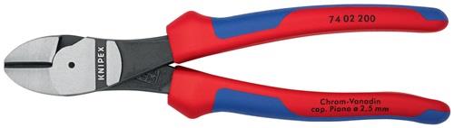 KNIPEX Kraftseitenschneider L.200mm pol.Form 0 Mehrkomp.-Hüllen KNIPEX
