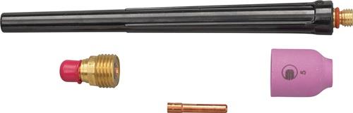 A.BINZEL TIG-Zubehör-Set 4-tlg.in Ku.-Box m.Gaslinse,WE 2,4mm ABITIG 17,18,26 A.BINZEL