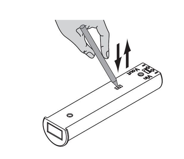 L&S LED IR Sensor/Türkontaktschalter 12 V 14,2x63 mm 2,5/2,5m max.24 W