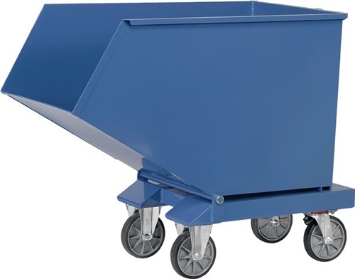 FETRA Muldenkipper Inh.600l L1458xB855xH1099mm brillantblau o.Ablasshahn