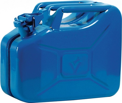 VALPRO Kraftstoffkanister 10l Signalblau RAL 5005 Stahlbl.0,9mm L345xB165xH275mm VALPRO