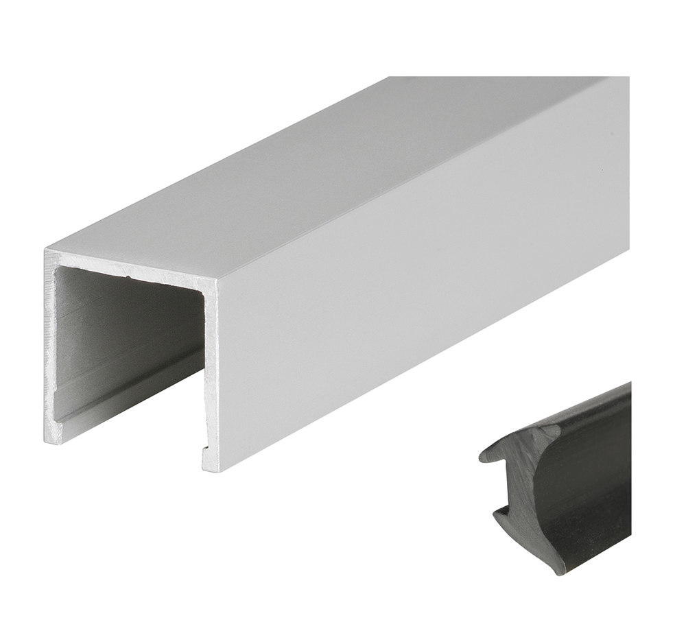 HERMAT Trennwand-Deckenprofil 6950, Aluminium