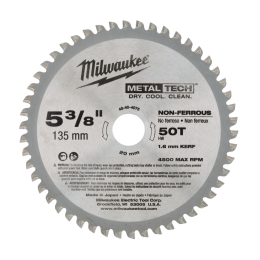 MILWAUKEE KREISSAEGEBLATT 135/20MM 50Z METALL