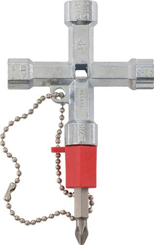 SCHUEBO Schaltschrankschlüssel Doublehead Key 11 Funktionen m.Bitadapter SCHUEBO