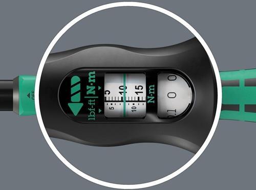 WERA Drehmomentschlüssel Click-Torque Lock A 5 1/4 Zoll 2,5-25 Nm WERA