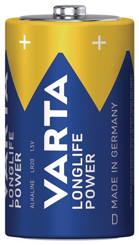 VARTA Batterie Longlife Power D Bli 2 1,5V D-AM2-Mono 16500 mAh LR20 4920 2 St./Bl.