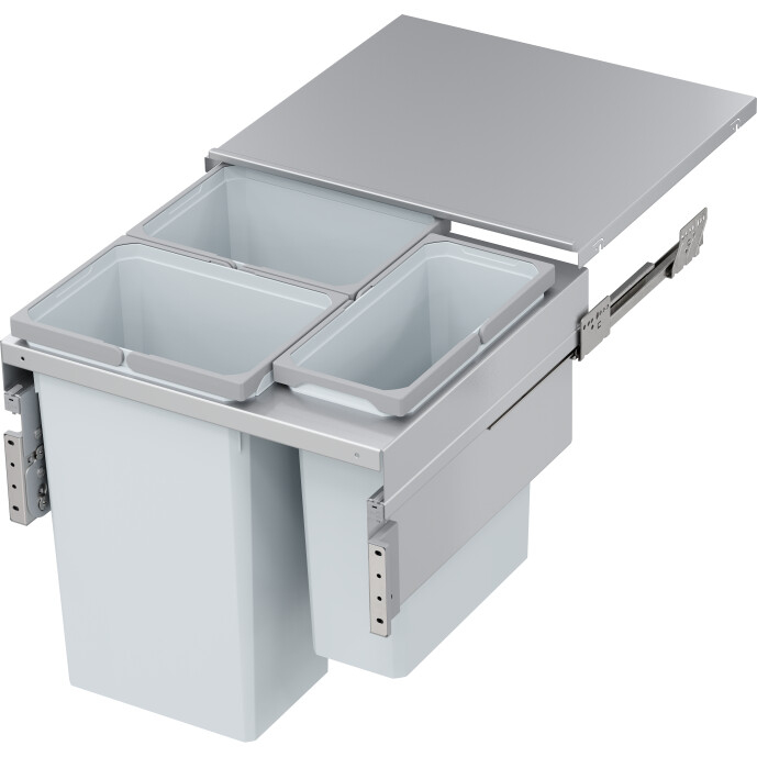 Abfalltrennsystem, ENVI-Space XX Pro, 600er, 2x35/1x21 l, hellgrau Vauth Sagel