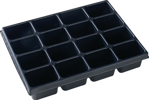 BS SYSTEMS Kleinteileeinsatz i-BOXX® iB 72 B349xT265xH63mm Polystyrol m.16 Mulden