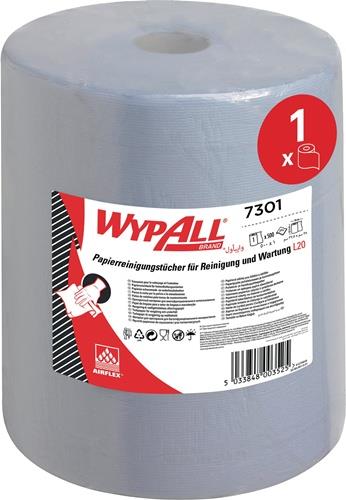 KIMBERLY-CLARK Wischtuch WYPALL L20 7301 L.ca.385 mmxB.ca.325mm blau 2-lag.500 Tü./Rl.KIMBERLY- KIMBERLY-CLARK Wischtuch WYPALL L20 7301 L.ca.385 mmxB.ca.325mm blau 2-lag.500 Tü./Rl.KIMBERLY-