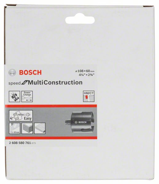 BOSCH Lochsäge Speed for Multi Construction, 108 mm, 4 1/4 Zoll