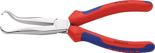 KNIPEX Mechanikerzange L.200mm Form 9 45Grad gew.Mehrkomp.-Hülle verchr.KNIPEX