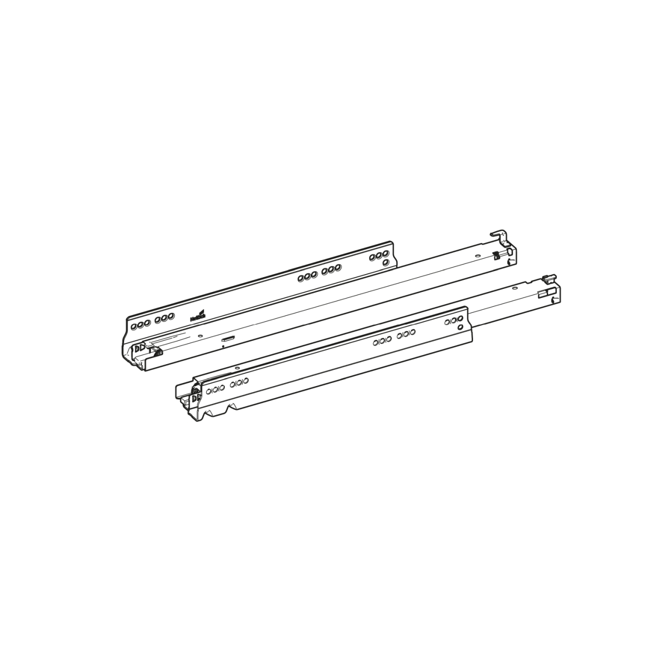 HETTICH Vollauszug Actro YOU XL (70 kg), 550 mm, links und rechts, 9257038