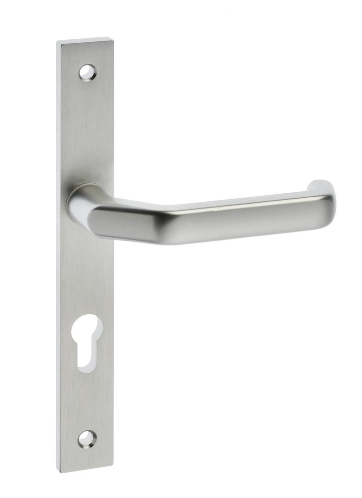 EDI Drückergarnitur mit Langschild PAN 2320/9203, Aluminium