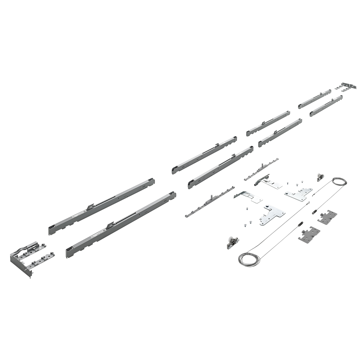 HETTICH TopLine XL, Set Dämpfung Silent System, 80 kg, 4-türig, 9278799