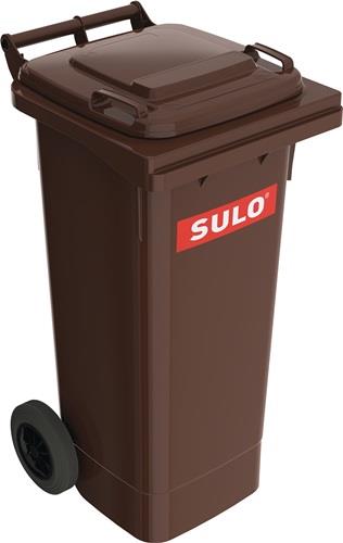 SULO Müllgroßbehälter 80l HDPE braun fahrbar,n.EN 840 SULO