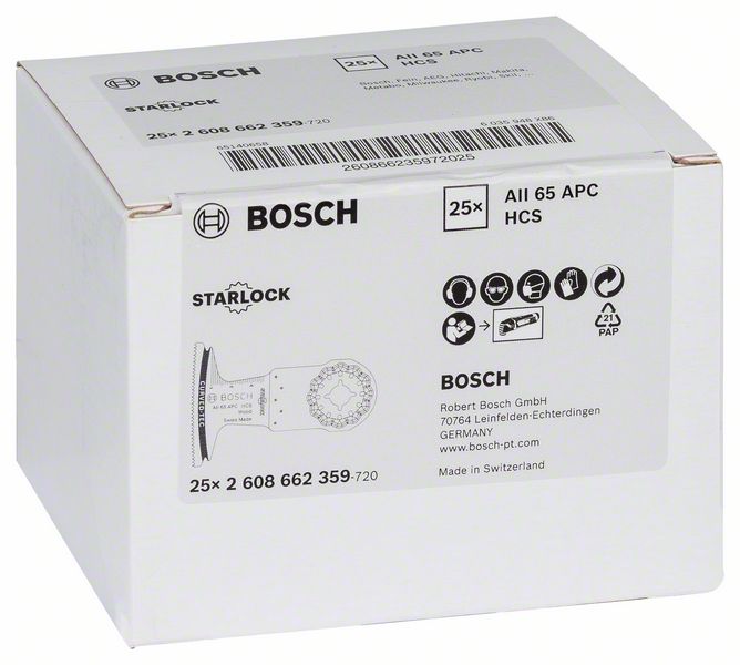 BOSCH HCS Tauchsägeblatt AII 65 APC Wood, 40 x 65 mm