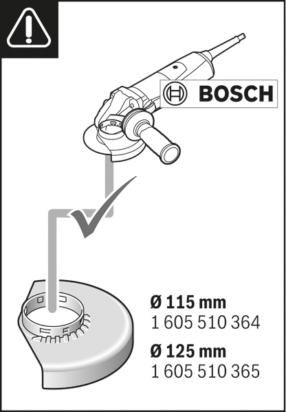 BOSCH Absaughaube Full Cover GDE 115/125 FC-T, Systemzubehör