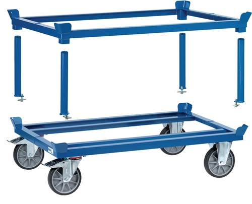 FETRA Aufsatzrahmen f.Pal.-Fahrgestell H.o./m.Fahrgestell 370/652mm f.Pal.1200x800mm