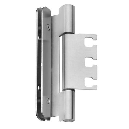 BSW Objektband VA ma geschl.160kg 18mm DIN L/R gef.Tür m.Falzdichtung BSW