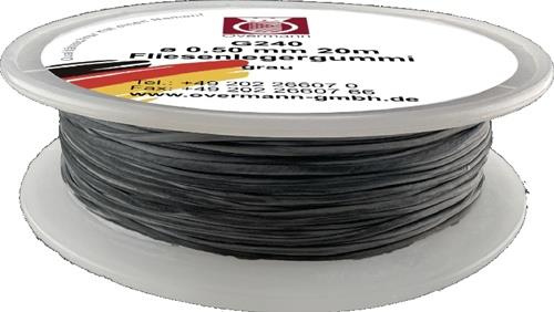 OVERMANN Fliesenlegergummi L.20m S.0,5mm f.Spannecken grau OVERMANN