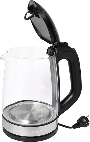 Nordwest Wasserkocher WK 3501 swg 2200 W schwarz ,2l 1,1kg Glas,VA LED blau EXQUISIT Nordwest Wasserkocher WK 3501 swg 2200 W schwarz ,2l 1,1kg Glas,VA LED blau EXQUISIT