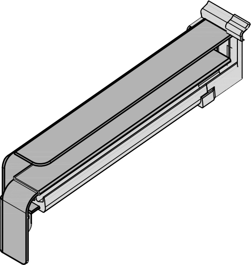GUTMANN Gleitabschluss BF 4006, 400 mm, naturton