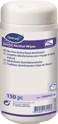 SUMA Desinfektionstücher Alcohol Wipes 150 Tü.Dose SUMA