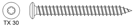 KNELSEN Fenstermontageschraube Ø7,5x42-302 LK