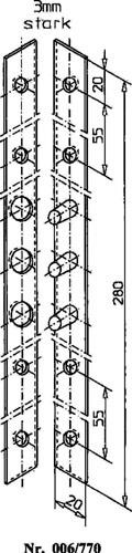 SCHNEGEL Flachbändersicherung L.280mm B.20mm S.3mm STA verz.006/770/V SCHNEGEL